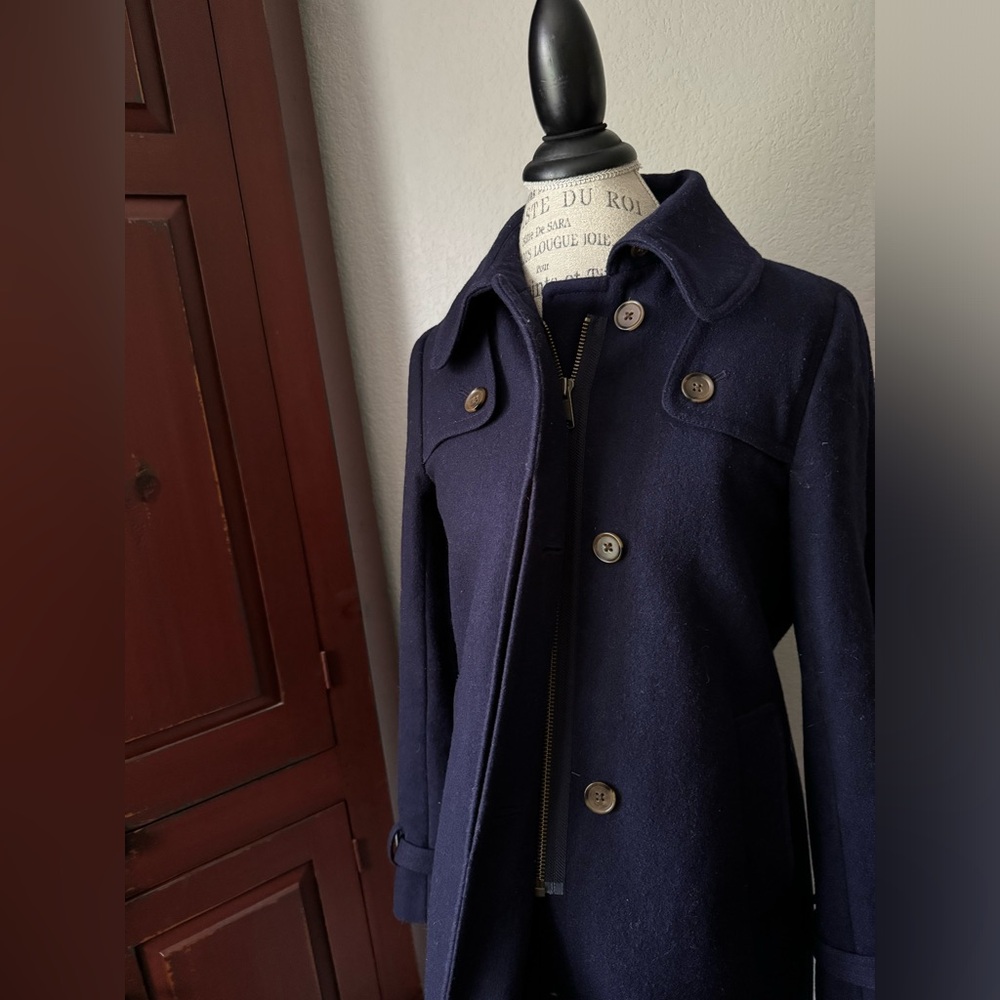 J. Crew Wood Blend Coat Size 6 - Picture 8 of 15